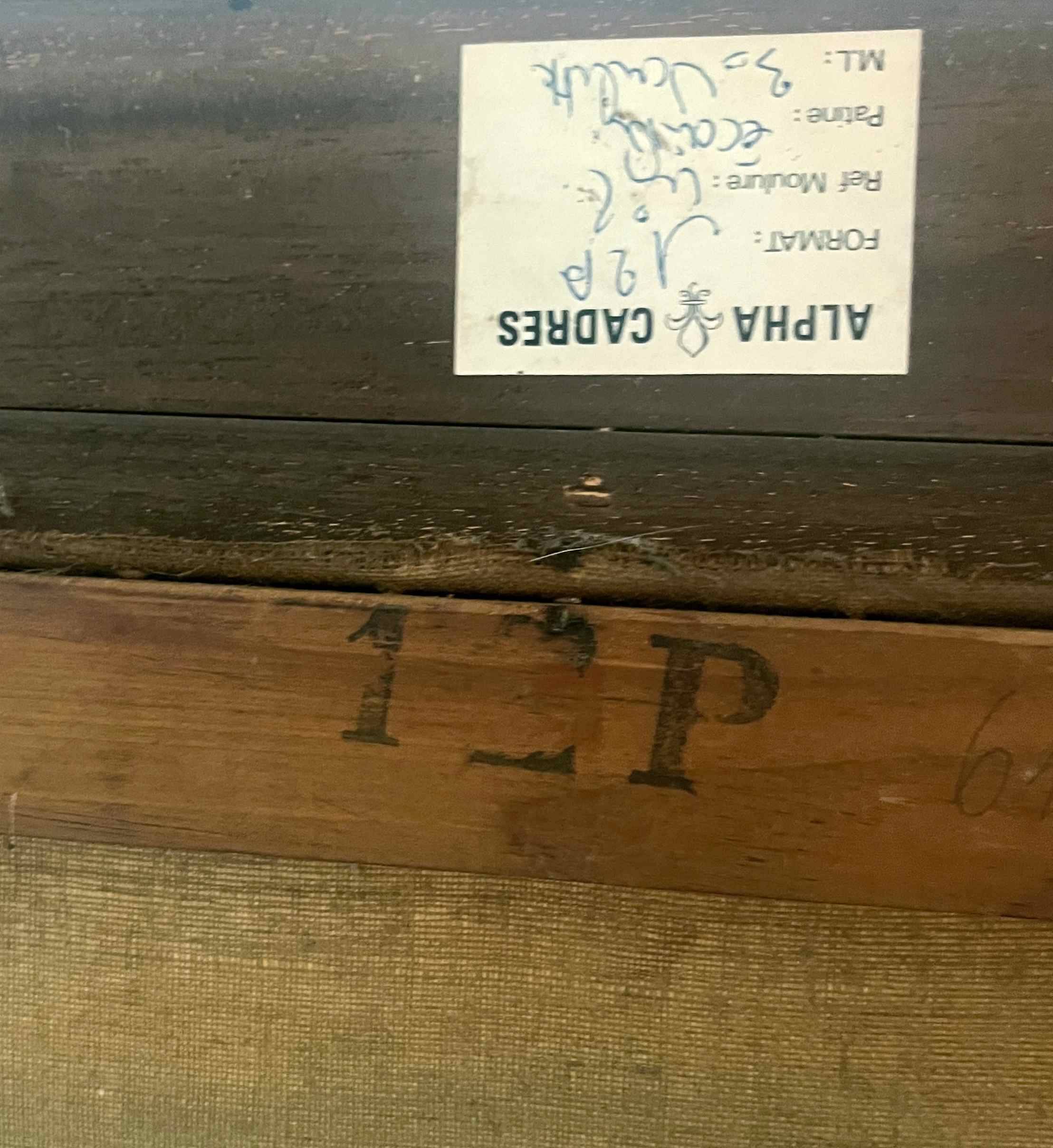 Painting by Henri Schaeffer (1900-1975) "Fishing boat" + frame