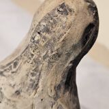 Painted terracotta holy virgin statue