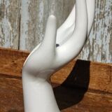 Vintage white hand vase