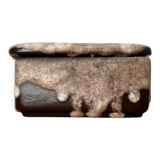 West German pottery box, fat lava WGP from the mid-century with lid, 1960s.