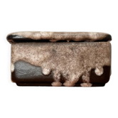 West German pottery box, fat lava WGP from the mid-century with lid, 1960s.