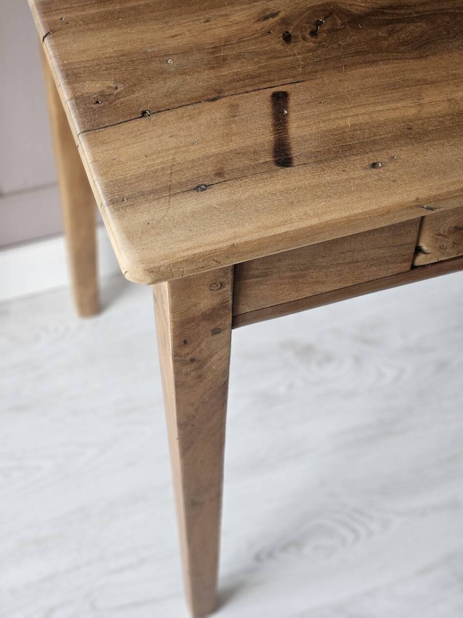 Antique walnut table/desk, renovated | Emile