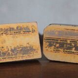 Serre-livres vintage, oiseau laiton socle marbre noir, animaux laiton