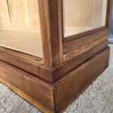 Art Deco oak museum display case