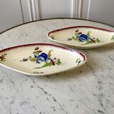 duo of raviers Villeroy & Boch La Louvière Belgian manufacture in Iron Earth early twentieth century