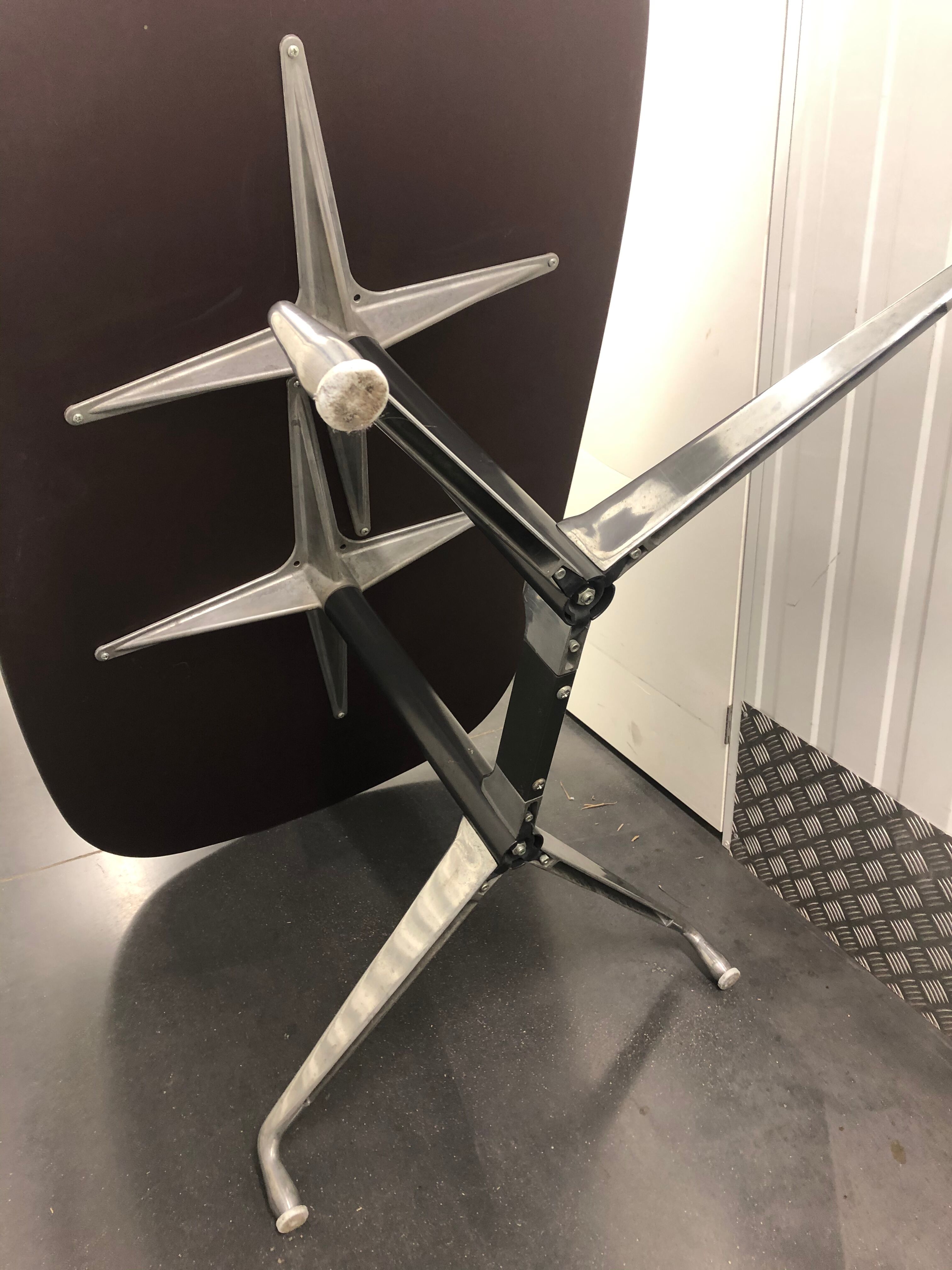 Conference table by Eames edition Herman Miller Aluminium Group 1964