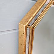 Mirror with wooden gilded frame, Deknudt (Belgium), 1970