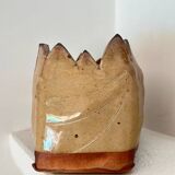 Signed Organic Glazed Terracotta Plant Pot / Planter