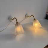 Antique art deco wall lights