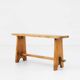 Mid-Century Rustic Wooden Bench, France, 1900s