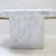 Octagonal vintage coffee table in Carrara marble 70s