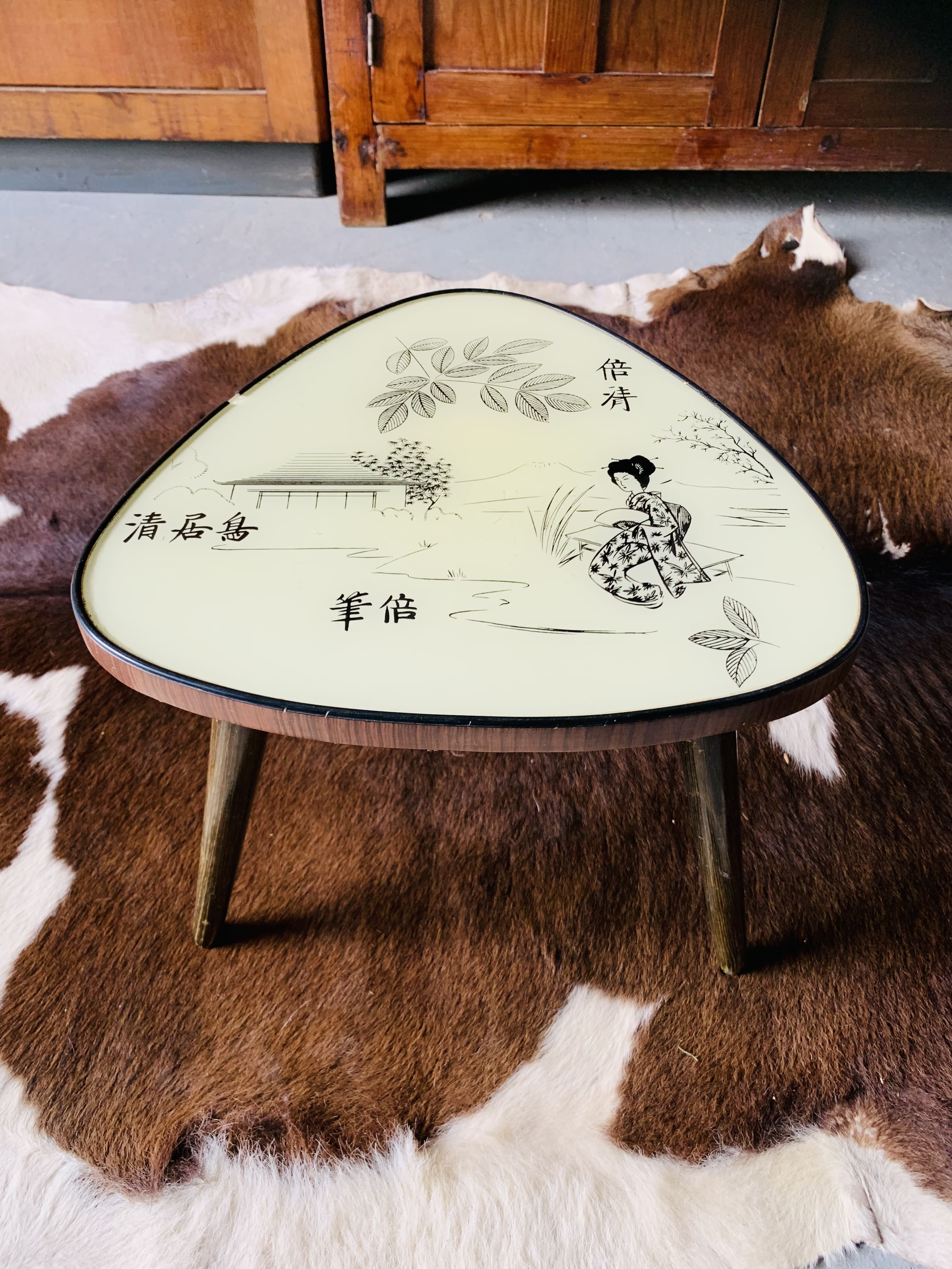 Japanese tripod coffee table