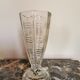 Vase art déco en verre transparent