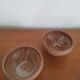 Lot de 2 bols en gres coulant