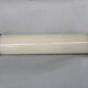 1930s Bauhaus tubular wall light, chrome & creamy glass, Czechoslovakia