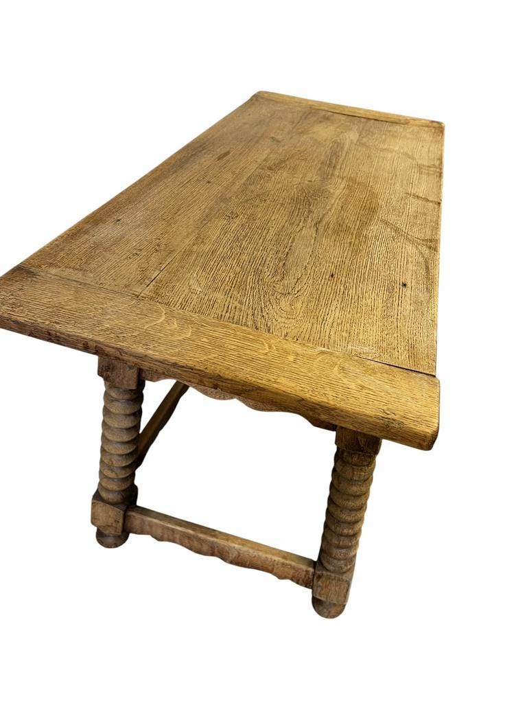 Vintage wooden bobbin console / side table