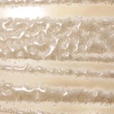 Glashütte Limburg hanging lamp amber glass, 1960s