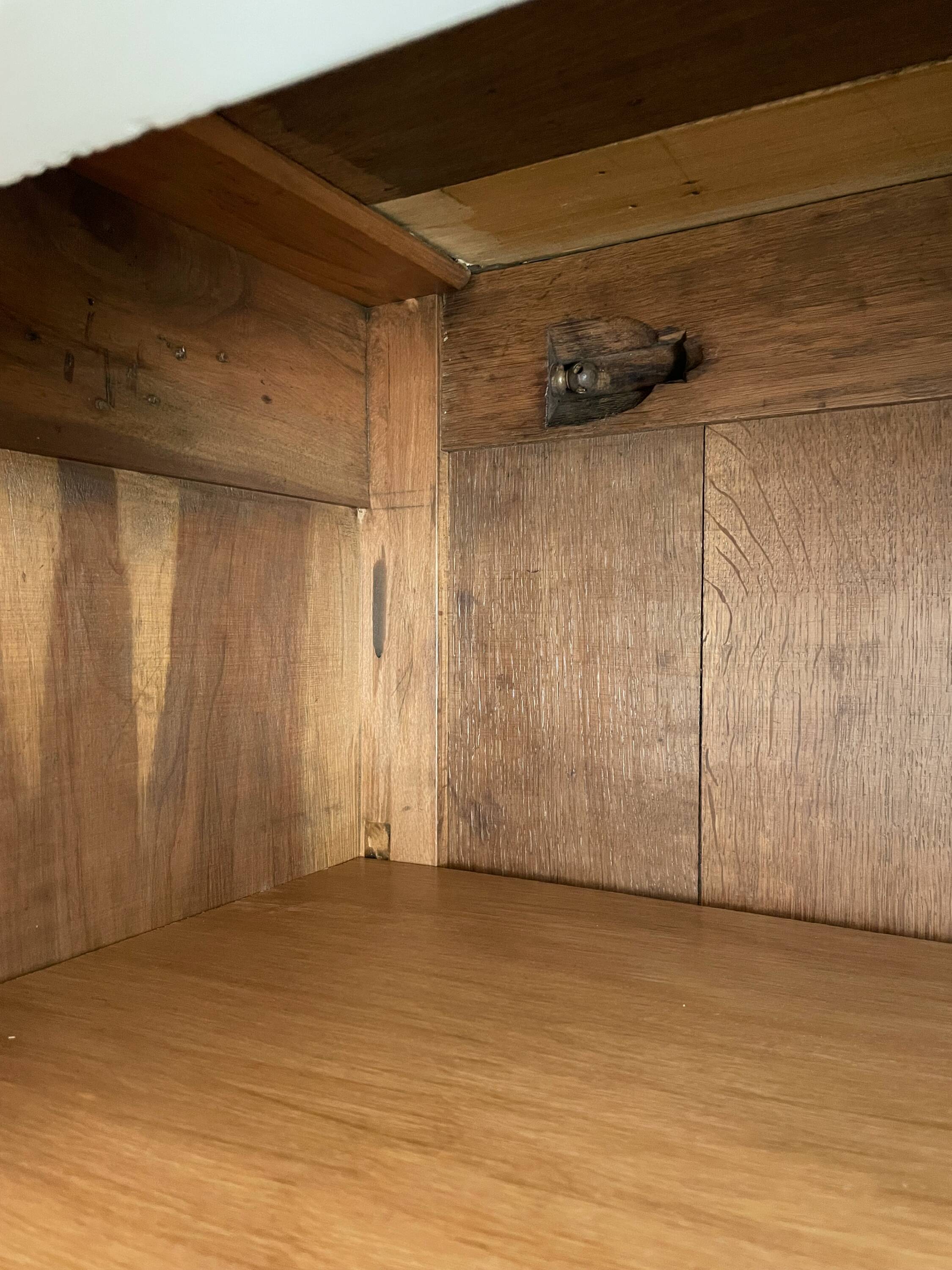 Walnut wardrobe, early 20th century