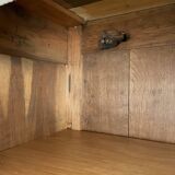 Walnut wardrobe, early 20th century