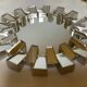 Trio of silver-framed mirrors