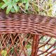 Duo de fauteuils à oreilles en rotin