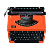 Brother 210 - 1970 orange typewriter