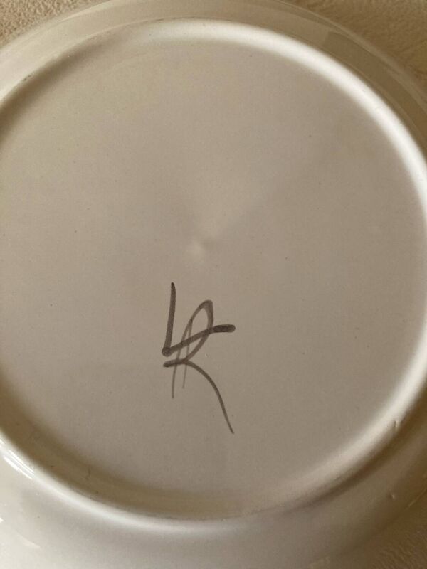 12 assiettes creuses calottes décor au Coq La Rochelle copie du 18ème