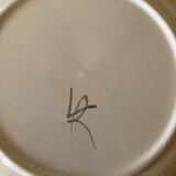 12 soup plates with calottes, Rooster La Rochelle decor, 18th century copy