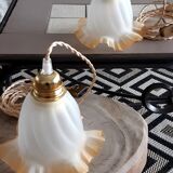 Vintage tulip hand lamp