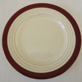 Digoin sarreguemines opaque porcelain dinner plates, pasteur pattern