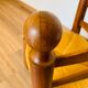 Corner chair wood and straw