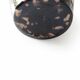 Italian vase in blown black glass & copper aventurine – 1960s