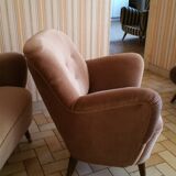 Organic design sofa sofa ARC Rein 50s-60s beige Bronze