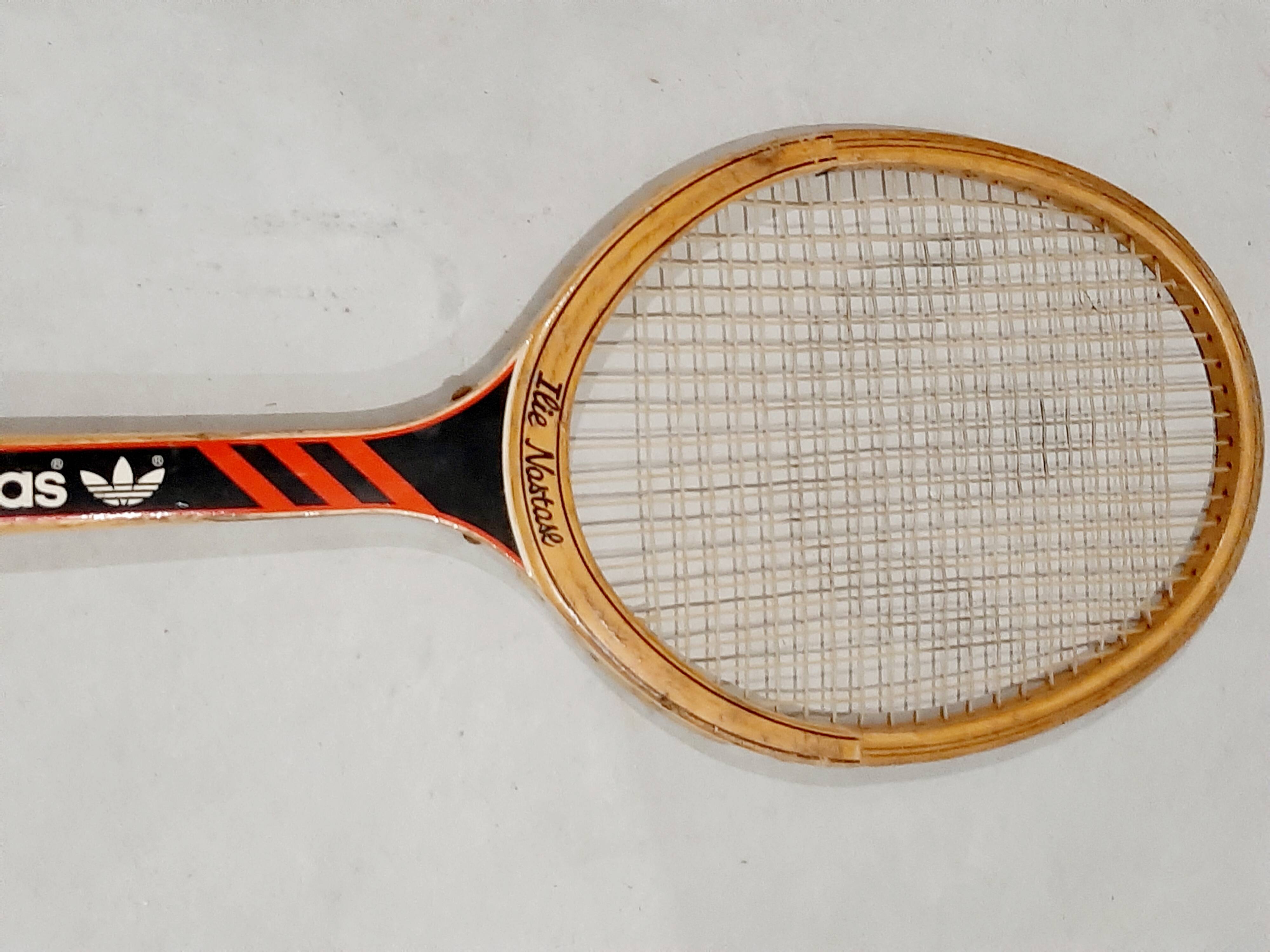 Ilie Nastase Adidas vintage tennis racket