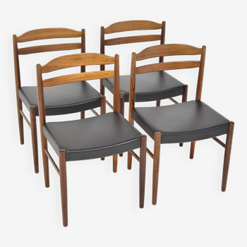 Set of 4 rosewood chairs, Albin Johansson & Söner, Sweden, 1960