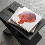 Black oak side table 'LC01' by Lena Coupez, Belgium, 2024