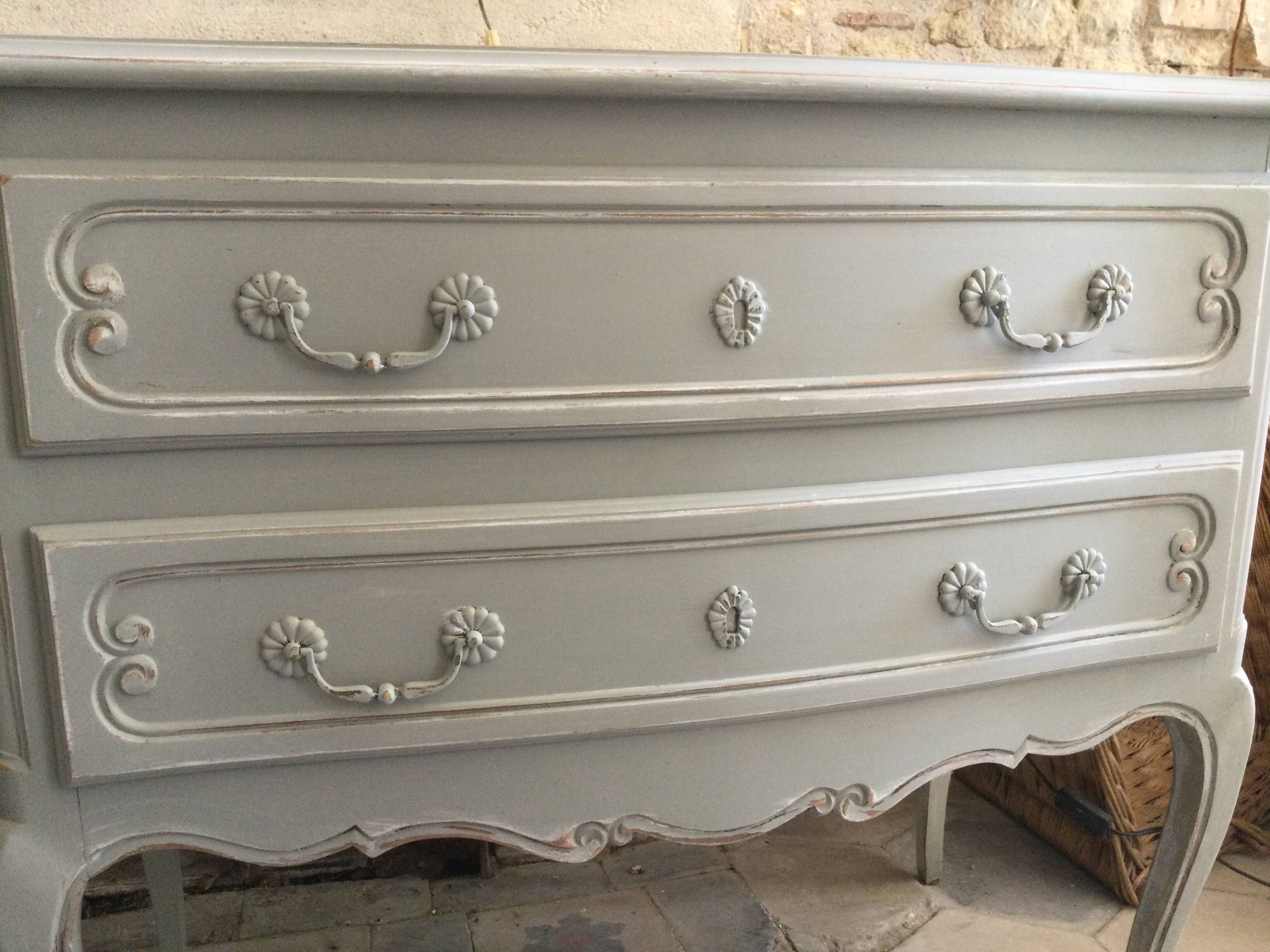 Antique patinated chest of drawers