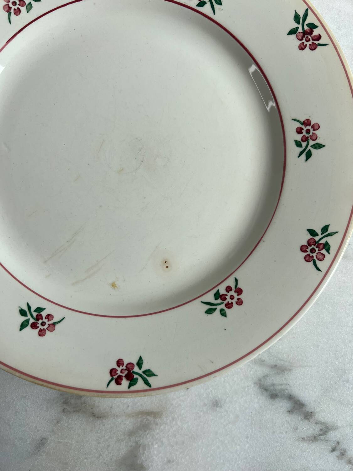 Dinner plate, Digoin, Sarreguemines Solange