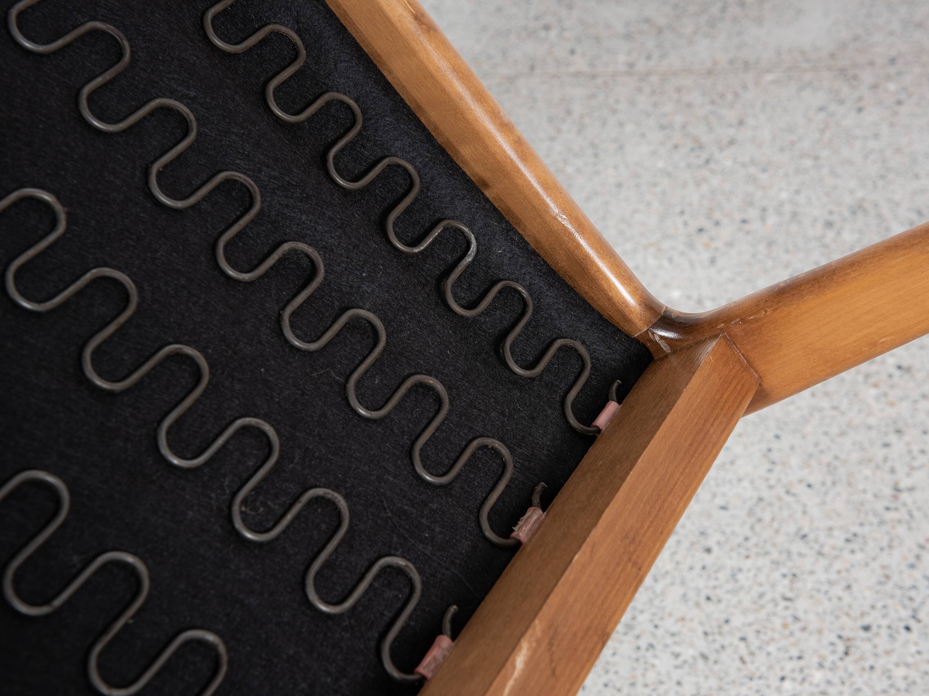 Midcentury Danish pair of easy chairs by Arne Vodder 1960s