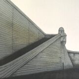 Original lithograph by Alain LE FOLL, Fortifications, 1978