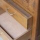 Rare: Parisian wardrobe, oak bonnetière from the 1950s