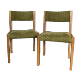 Chaises Baumann en orme massif
