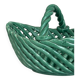 Panier en céramique verte