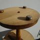 Solid wood pedestal table, Ø60cm