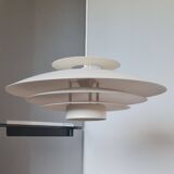 Scandinavian pendant light "Jeka" white 1970