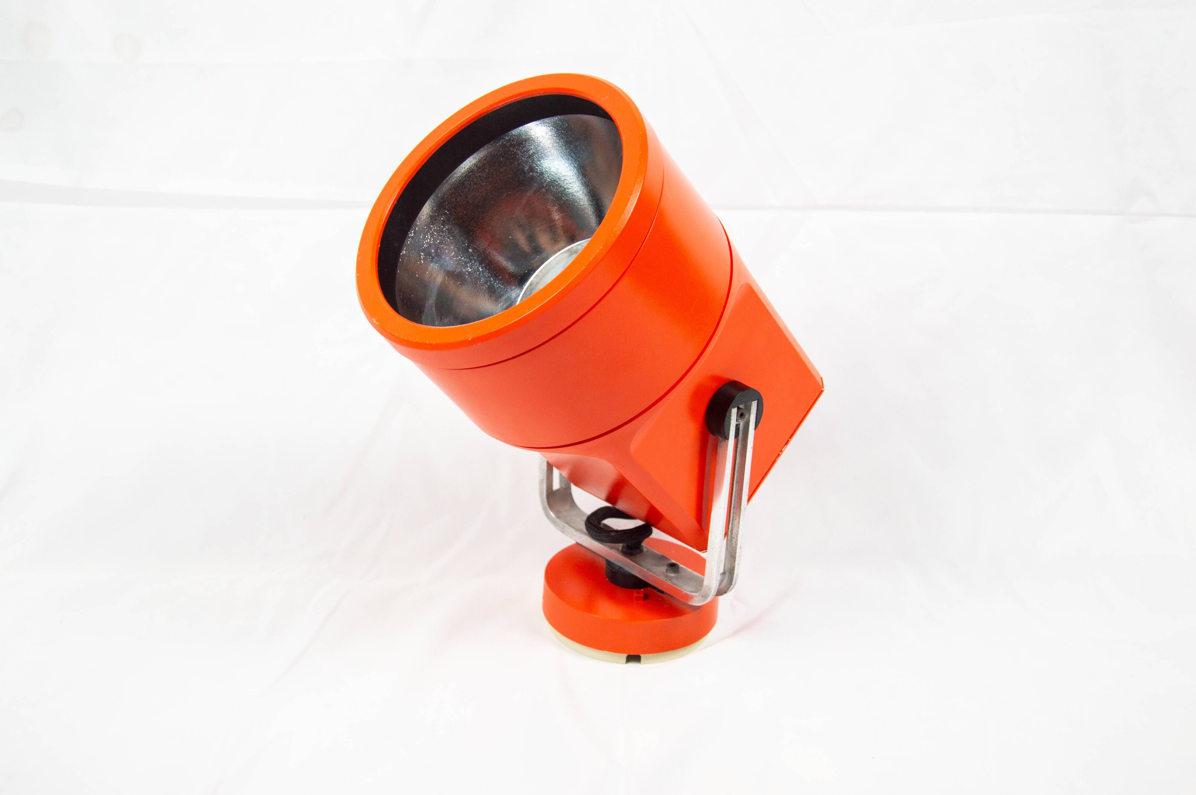 Louis Poulsen Unispot orange wall lights (large model), 1970