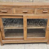 Ancien vaisselier en teck birman