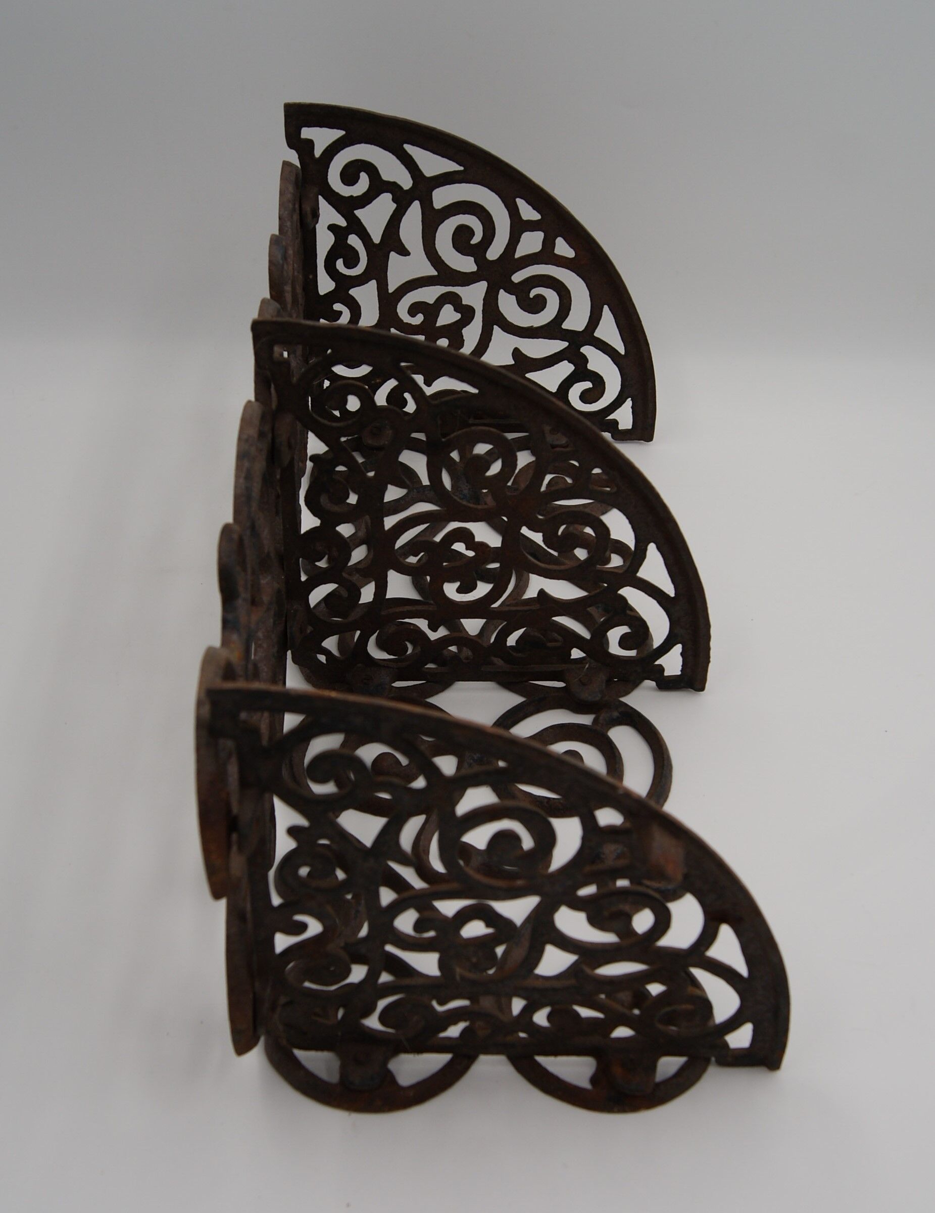 Vintage cast iron angle shelf