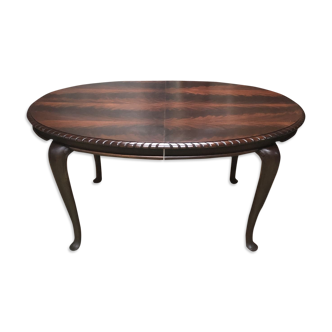 Oval English mahogany table - 1930s