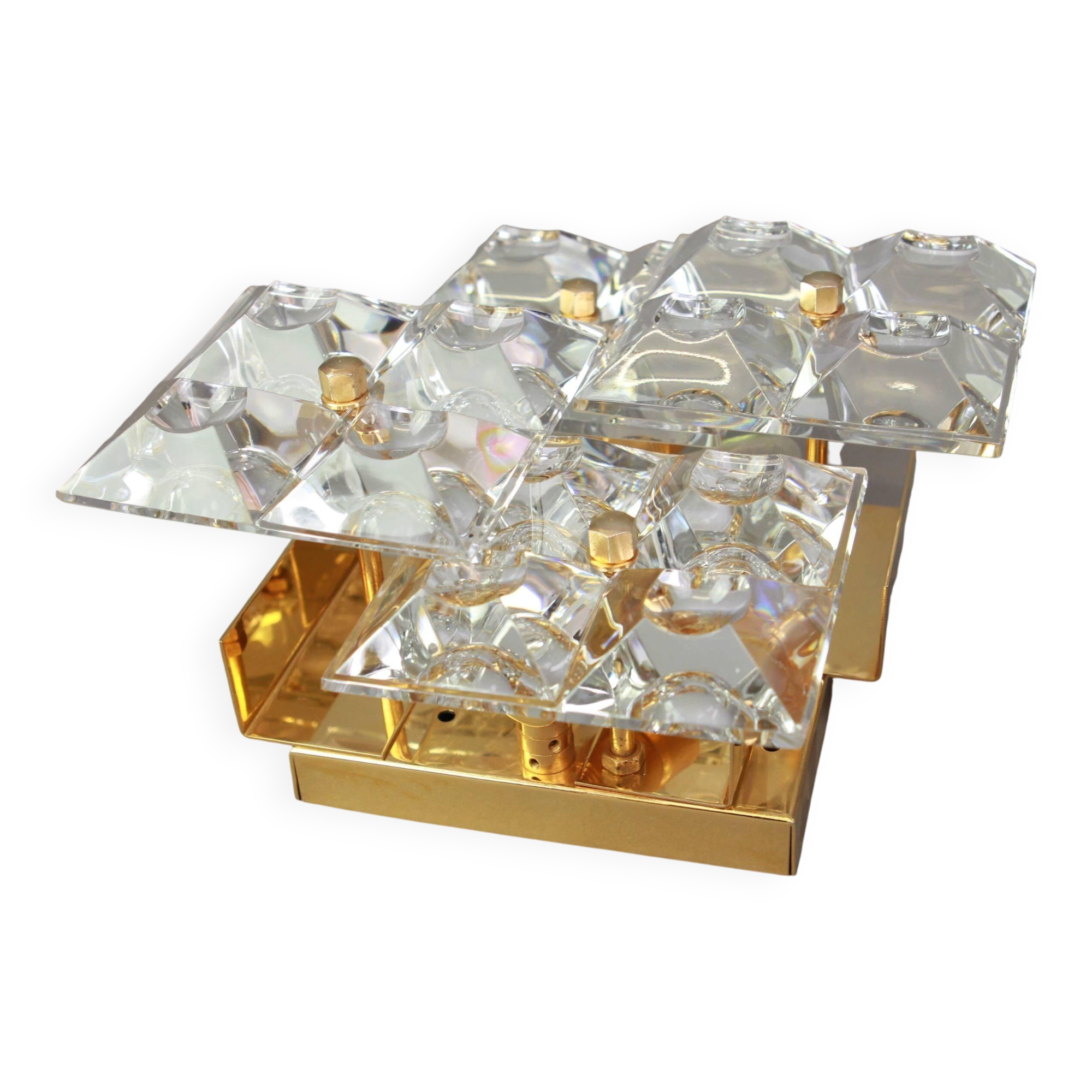 appliques en cristal par Kinkeldey, Allemagne, années 1970